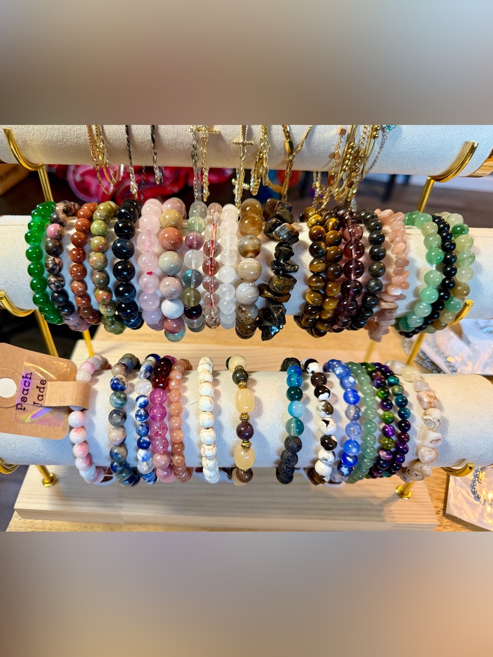 Multicolor Natural Stone Beaded Bracelets